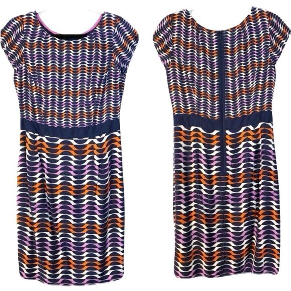 Boden geometric silk dress - Picture 2 of 8